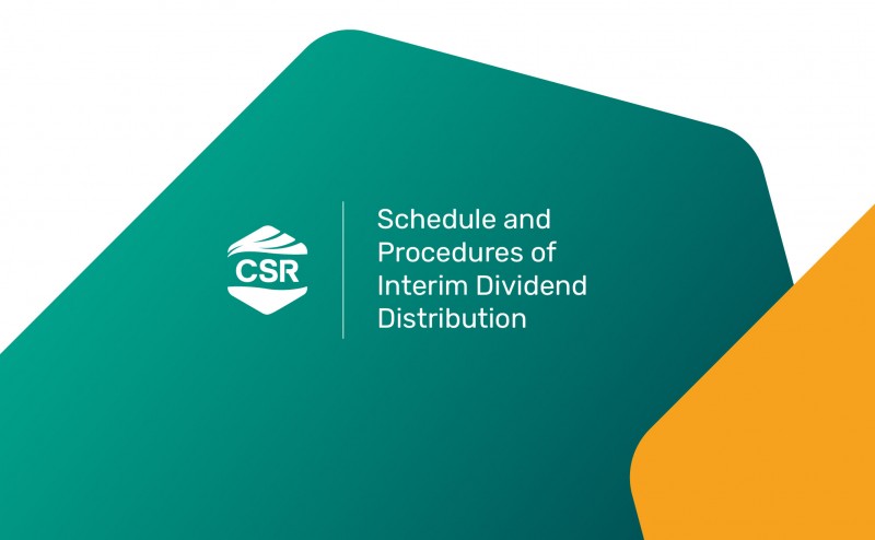 Schedule & Procedures of Interim Dividend Distribution for Fiscal Year 2021